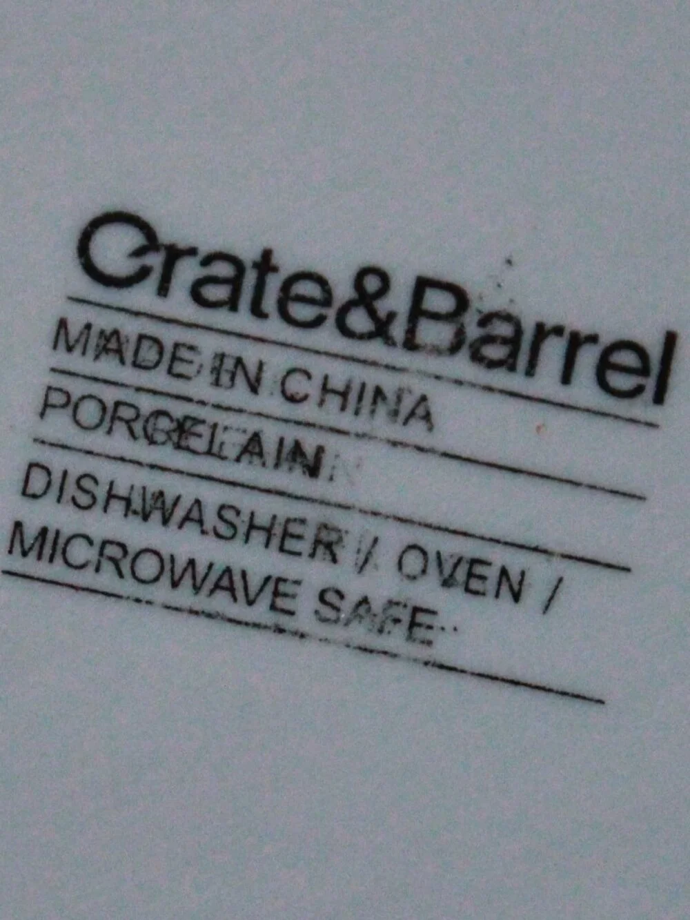 Pair of Crate&Barrel Raised Textured Design Porcelain Sushi Plates